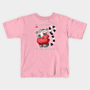 My little secret... My heart goes fluffy Kids T-Shirt